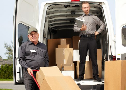 Moving van and packing supplies for removals in Battersea
