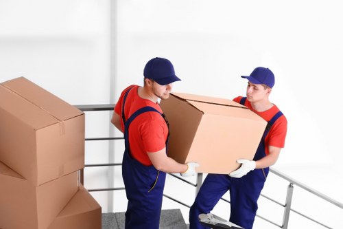 Secure document storage boxes in Battersea facility