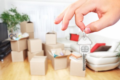 Staff managing document storage files in Battersea